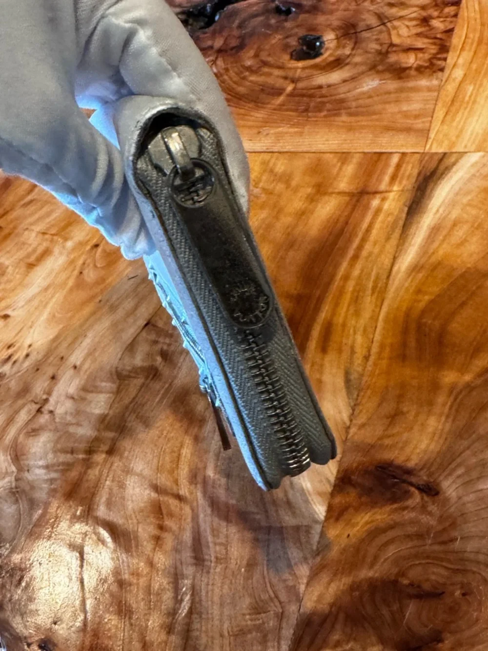 Louis Vuitton, authentic leather, Continental wallet, silver vantage - Picture 4 of 17